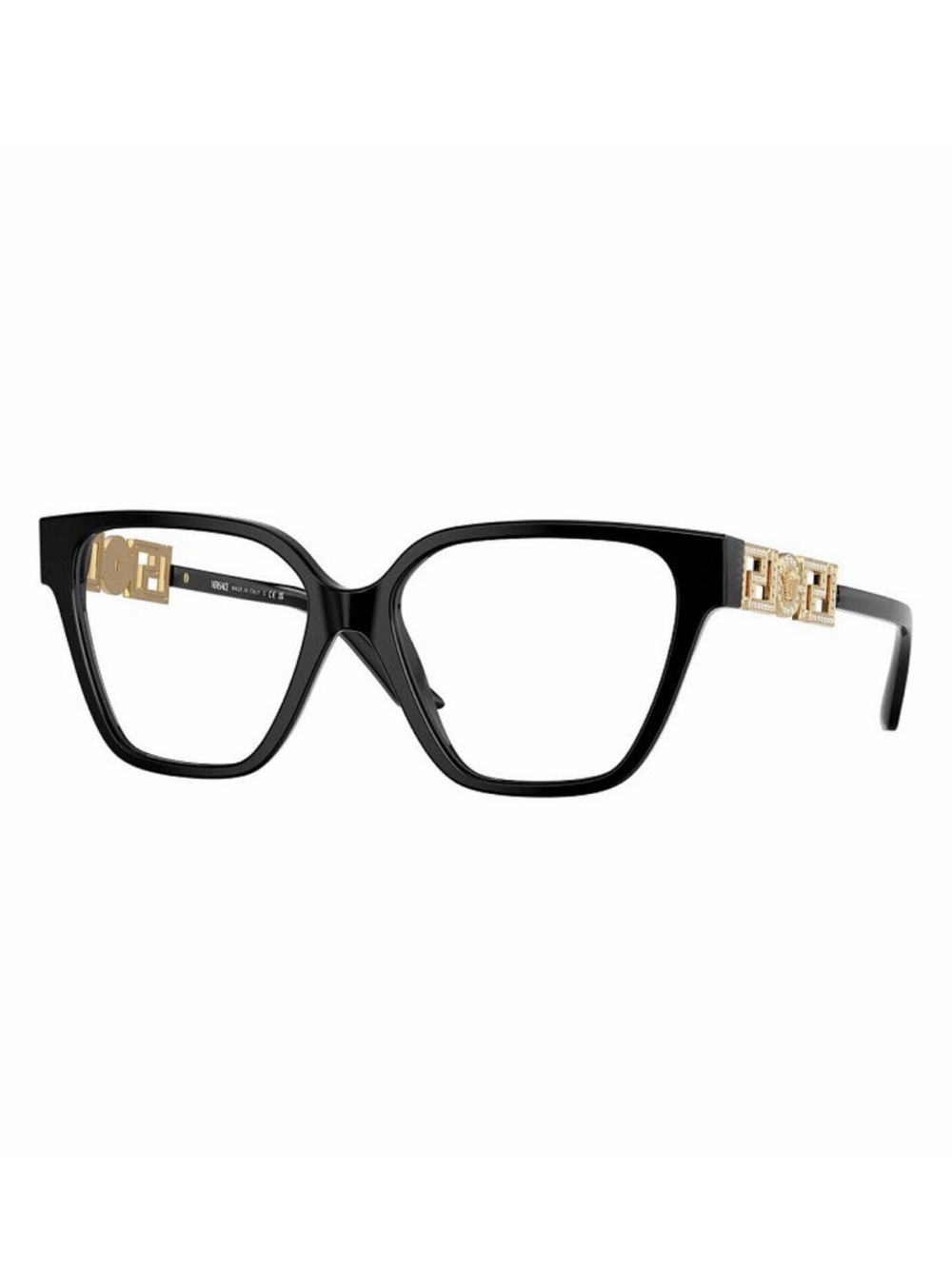 NEW Versace VE3358B GB1 Black/Gold Eyeglasses Authentic